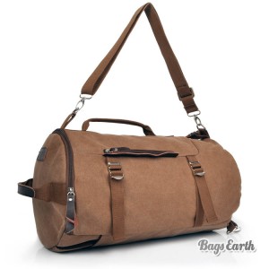 Vintage Coffee Canvas Backpack, European And American Styled Fashion Backpack