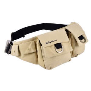 khaki waist belt bag