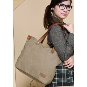 Canvas purse bag, canvas shopper bag - BagsEarth