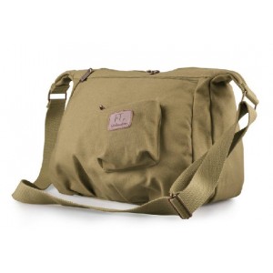 Cotton canvas satchel, black canvas messenger bag