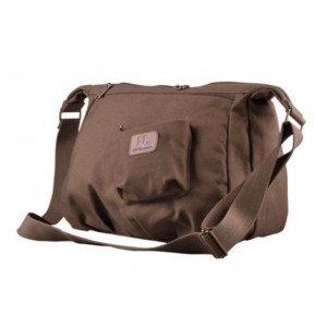 brown Cotton canvas satchel