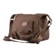 brown Cotton canvas satchel