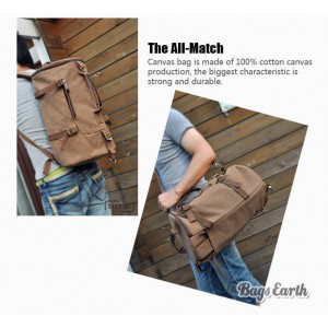 Vintage Men's Canvas Backpack
