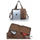 Coffee Laptop Messenger Canvas Bag