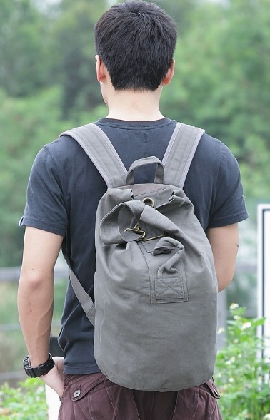 grey backpack mens