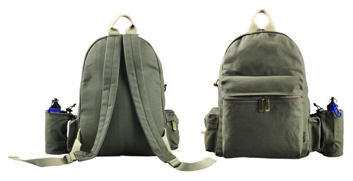 army green backpack women's