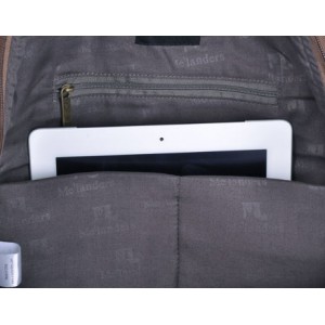 grey canvas satchel backpack shoulder