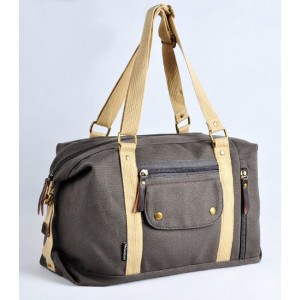 dark gray Ladies canvas shoulder bag