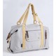 Ladies canvas shoulder bag, canvas purse with pockets - BagsEarth
