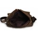 leather men's canvas satchel bag