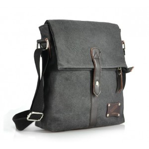 black Men canvas satchel