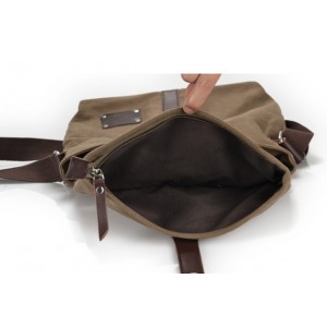 Men canvas satchel bag
