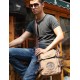 Mens leather shoulder bag