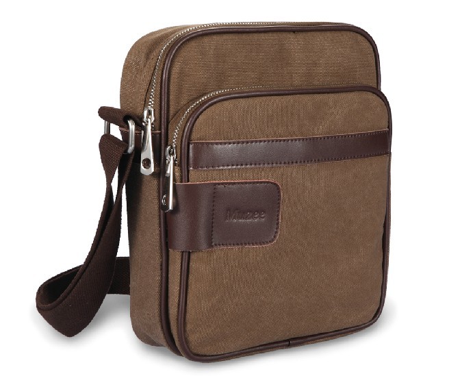 Mens canvas shoulder bag, men&#39;s weekday canvas messenger bag - BagsEarth