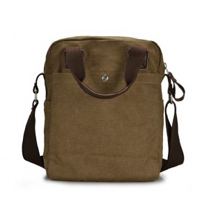 canvas leather messenger bag