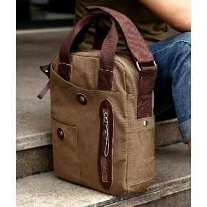 coffee canvas messenger bag men