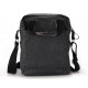 Black canvas messenger bag men