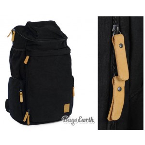 Black Canvas Backpacks For College