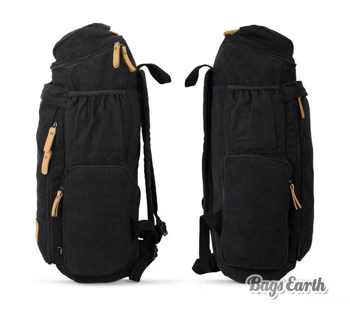 Canvas Backpacks For College, Backpack Computer Bags Black Khaki ...