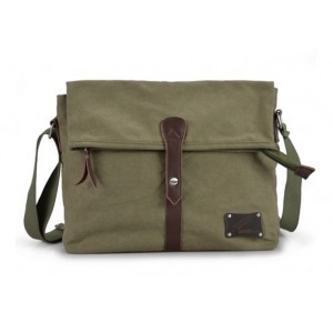 army green canvas satchel bag for men