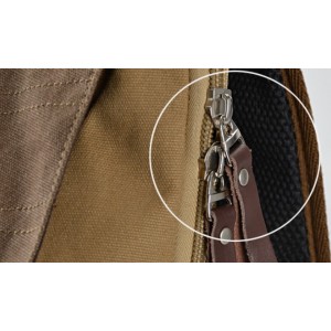 coffee Vintage canvas backpack