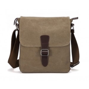 Mens canvas messenger bag, canvas leather messenger bag