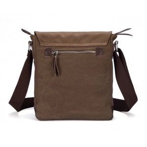 coffee Mens canvas messenger bag