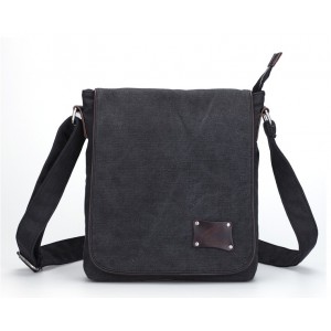 black Canvas messenger bags for men