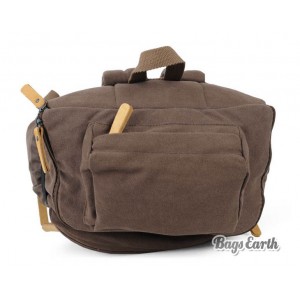 Canvas Backpacks For College, Backpack Computer Bags Black Khaki Coffee