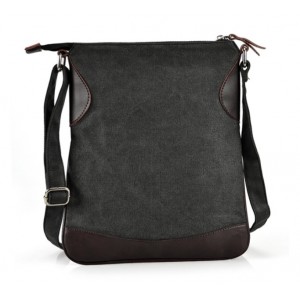 black canvas satchel