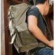 army green single strap backpack