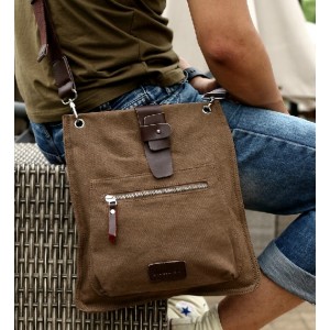 men's canvas satchel