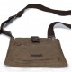 canvas and leather shoulder bag