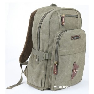 army green Large canvas rucksack