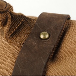 khaki canvas messenger laptop bag