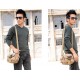 khaki Canvas messenger bag men