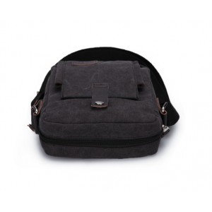 black cotton canvas bag