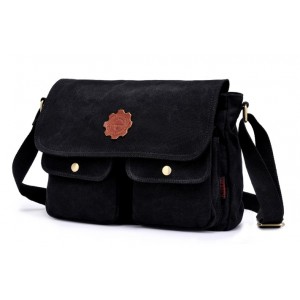black travel shoulder bag
