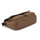 khaki travel shoulder bag