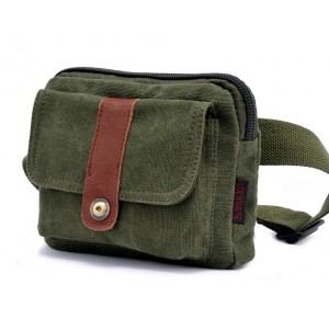 Waist pouch belt, natural canvas fanny pack