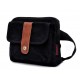 black natural canvas fanny pack
