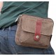 khaki natural canvas fanny pack