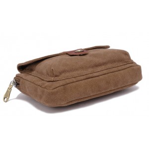 natural canvas fanny pack khaki