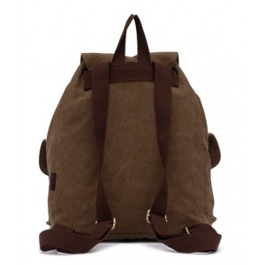 khaki girls canvas rucksack backpack