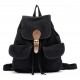black Canvas backpack for teenage girls