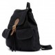 black girls canvas rucksack backpack