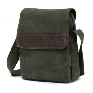 army green vintage messenger bag 