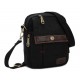 black Vertical messenger bag