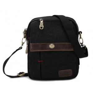 black unusual messenger bag