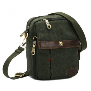 army green unusual messenger bag